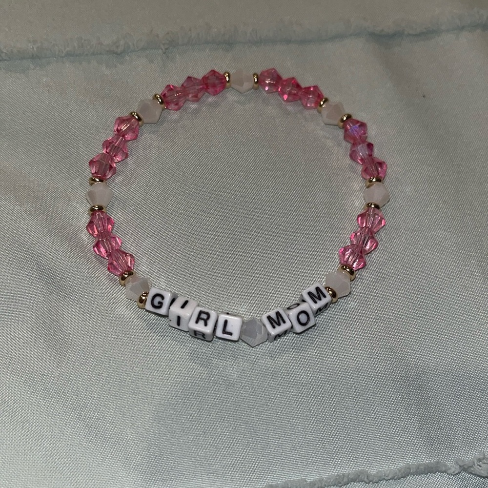 Girl Mom bead bracelet